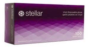 Stellar Blue Vinyl Gloves (Medium)